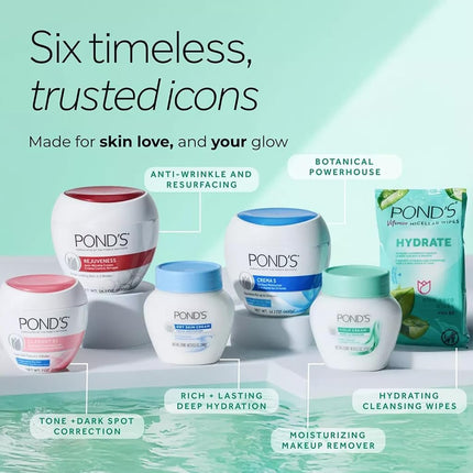 Ponds Dry Skin Cream 6.5oz Jar (2 Pack)