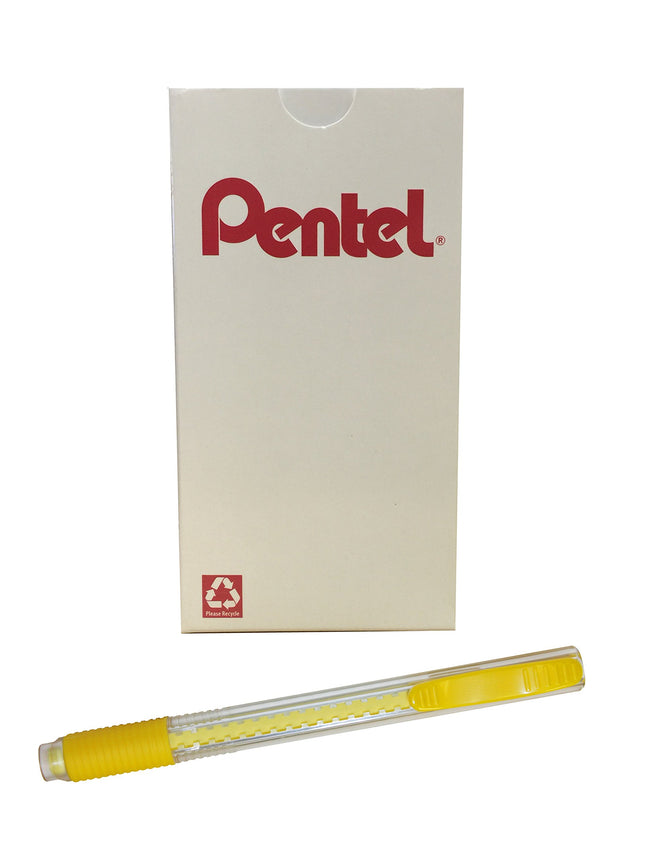 Pentel Clic Colors Retractable Eraser with Grip, B