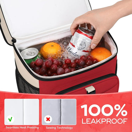 Maelstrom Fiambrera para Mujer, Bolsa de Almuerzo Aislada de 20L para Hombre, Bolsa Térmica de Doble Cubierta a Prueba de Fugas, Nevera Portátil Blanda con Tapa Abatible de Acceso Rápido