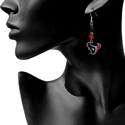 Siskiyou Sports NFL Houston Texans Fan Bead Dangle Earrings