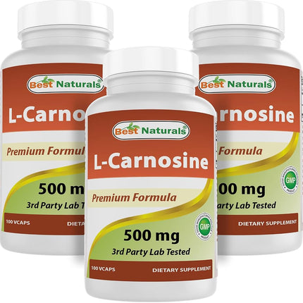 Best Naturals L-Carnosine 500 mg 100 Vcaps (100 Co