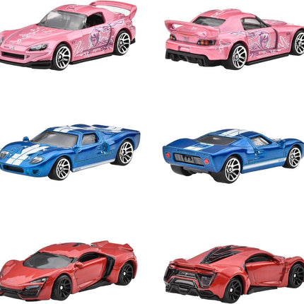 Hot Wheels 10-Pack Fast & Furious HVX27 Car Toy, Miniature Car Toy, for Kids Ages 3+ and Multicolor