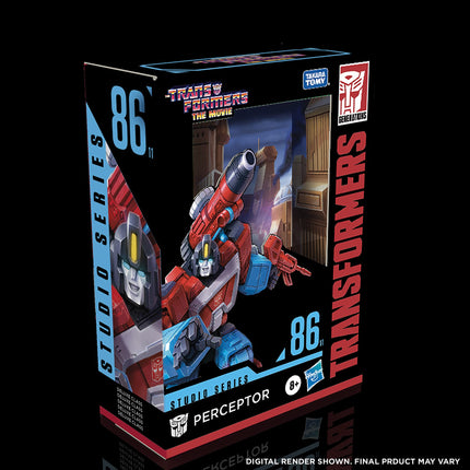 Transformers Toys Studio Series 86-11 Deluxe Class The Transformers: The Movie Perceptor Action Figure - Ages 8 and Up, 4.5-inch