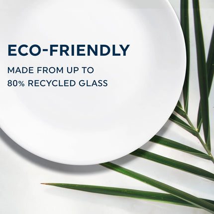 Corelle 18-piece Dinner Set, Indigo Speckle, Blue and White for 6, Chip Resistant Dinnerware, Includes 26cm Dinner Plates, 17cm Salad/Side Plates and 530ml Soup/Cereal Bowls