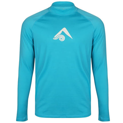 Kanu Surf Boys' Platinum Rashguard, Aqua, 12