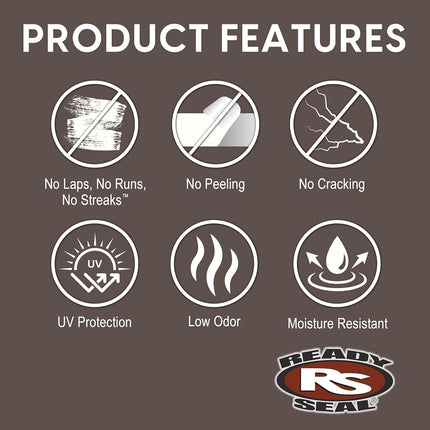 Ready Seal 520 Exterior Stain and Sealer for Wood, 5 Gallon, Redwood - Packaging may vary