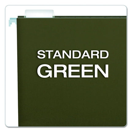 Pendaflex Recycled Suspension Files Legal Size Standard Green 1/5 Cut 25/BX (81622)