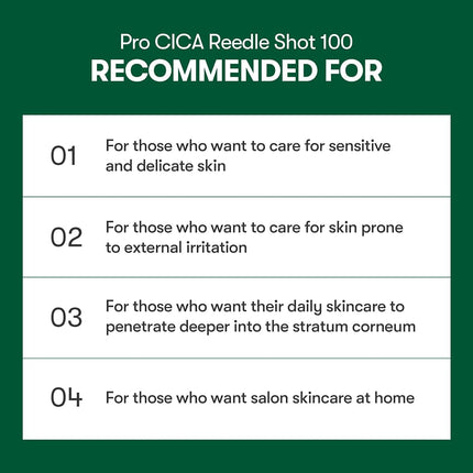 VT COSMETICS Pro Cica Reedle Shot 100, 1.69 Fl Oz (50ml)