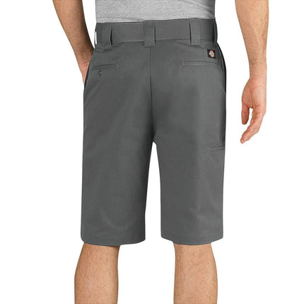 Dickies Men's 11 Inch Regular Fit Stretch Twill Work Short, Gravel Gray, 34