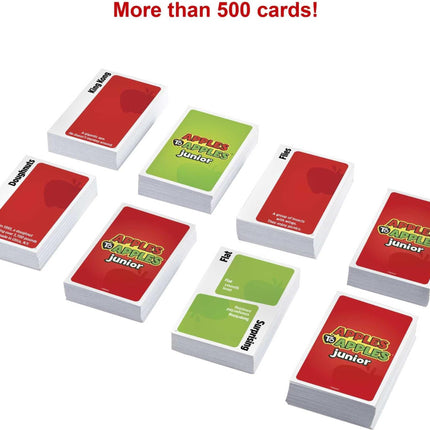 Apples to Apples Junior: El juego de las comparaciones disparatadas - Juego de fiesta familiar para niños, de 9 años en adelante - 504 cartas