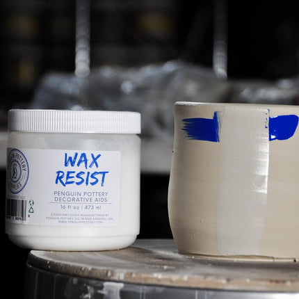 Penguin Pottery - Cera Cerámica Premium Resistente al Esmalte de Cerámica, Barbotina y Esmaltes de Cerámica - Alternativa a la Resistencia de Látex para Cerámica - Kit de Cerámica para Alfarería - 1