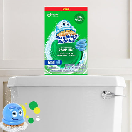 Pastillas limpiadoras para inodoros Scrubbing Bubbles, 5 unidades, 7.1 onzas, de Scrubbing Bubbles