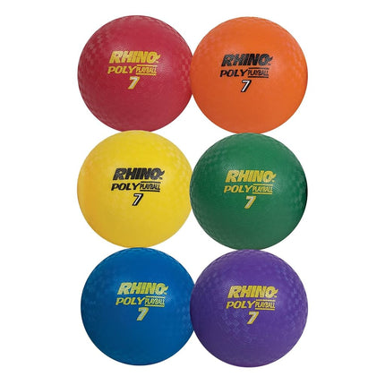 Champion Sports PX7SET Rhino Poly Playground Ball Set, Multicolored, 7" Diameter