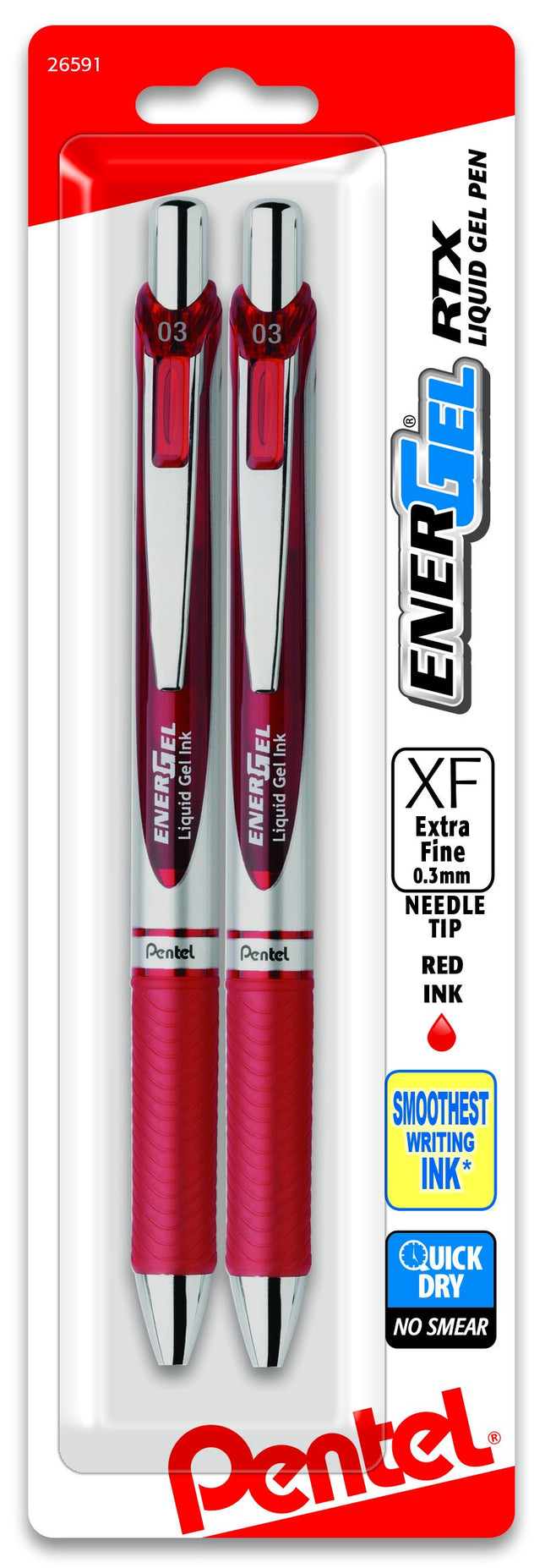Pentel EnerGel RTX Retractable Liquid Gel Pen, (0.