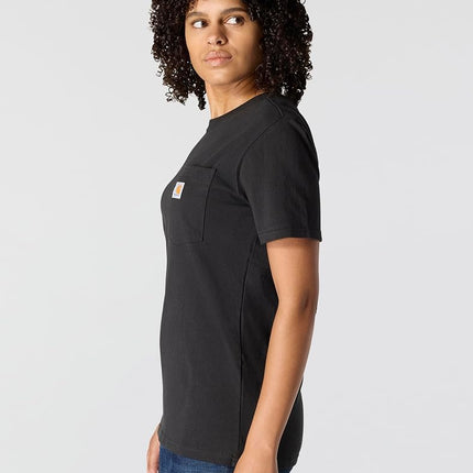 Carhartt Men's K87 Workwear Pocket Short Sleeve T-Shirt Work Utility, Black, XX-Large Plus