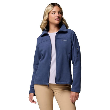 Columbia Women's Fast Trek Jacket, Full Zip Fleece Jacket, Nocturnal, Size XL