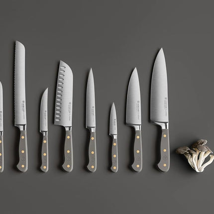 Wüsthof Classic Colour Velvet Oyster Paring Knife 9 cm – Precision-Forged German Steel Kitchen Knife, Full Tang Triple-Riveted Handle, Razor-Sharp Edge, Perfect for Fruit and Vegetable Preparation