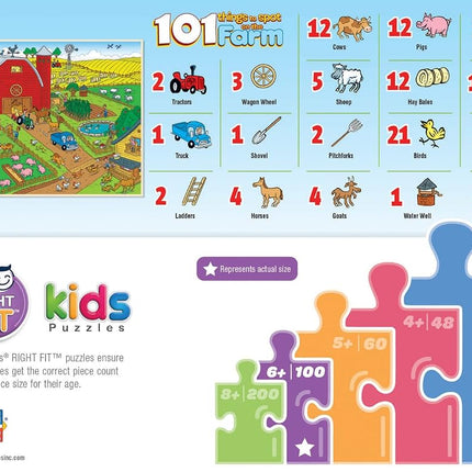 MasterPieces 101 Things to Spot on a Farm 101 Piece Jigsaw Puzzle