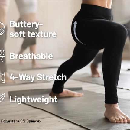 ALWAYS Pantalones de jogger casuales para mujer - Súper suaves, elásticos y cómodos, con bolsillos, Pjog128 / Azul Jaspeado, S