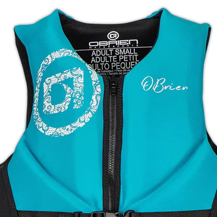 O'Brien Women's Traditional Neoprene USCGA Life Jacket, Aqua, Small
