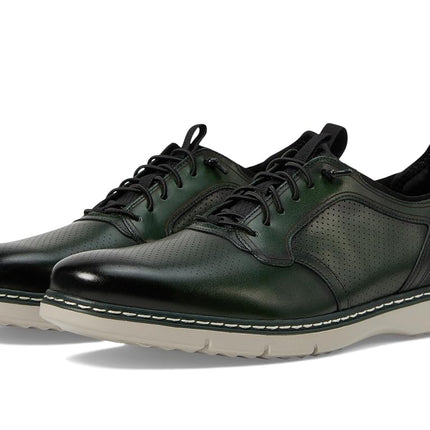Stacy Adams Men's, Plain Toe Elastic Lace Oxford, Green, 9 Wide