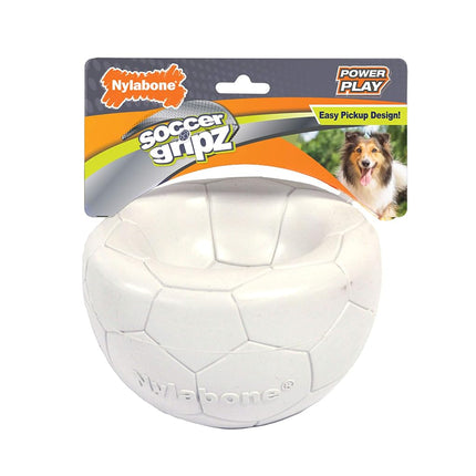 Nylabone Power Play Gripz Dog Soccer Ball Toy with