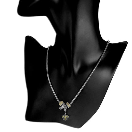 Siskiyou Sports NFL New Orleans Saints Euro Bead Necklace, 18-Inch