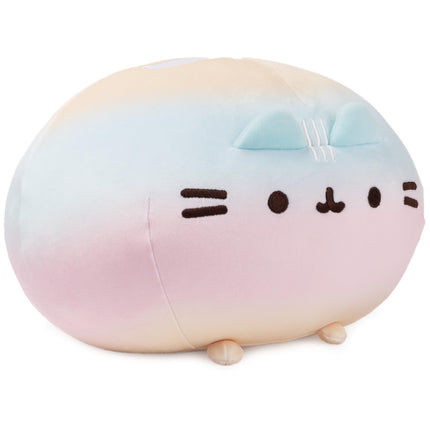 GUND Pusheen Rainbow Round Pusheen Squisheen Plush, Squishy Stuffed Animal for Ages 8 and Up, Rainbow, 11”