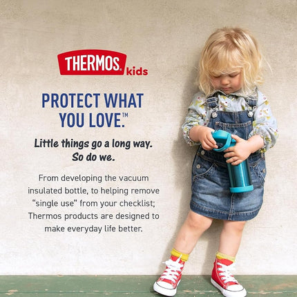 THERMOS FUNTAINER Water Bottle with Straw, 12oz, Stitch