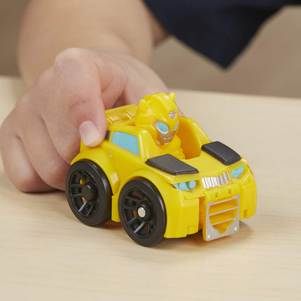 TRANSFORMERS Playskool Heroes Rescue Bots Academy Mini Bot Racers Pack de 5 jouets convertibles de 5 cm, véhicules à collectionner (Exclusivité Amazon)
