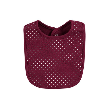 Hudson Baby Unisex Baby Cotton Bibs, Pumpkin Spice Date, One Size