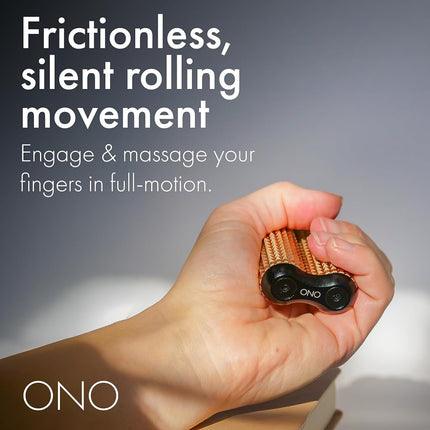 ONO Roller - Handheld Fidget Toy for Adults | Help Relieve Stress, Anxiety, Tension | Promotes Focus, Clarity | Compact, Portable Design (Acupressure, Full Size - Aluminum)
