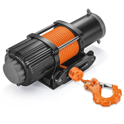 Nilight Forged Steel Winch Hook 3/8" Grade 70 Safety Latch Winch Cable Hook Stopper & Clevis Slip Hook Sets, Included Allen Wrench,Max 35,000 lbs,2 Years Warranty, Orange