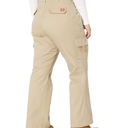 Dickies Women's Plus-Size Relaxed Cargo Pant, Rinsed Desert Sand, 20