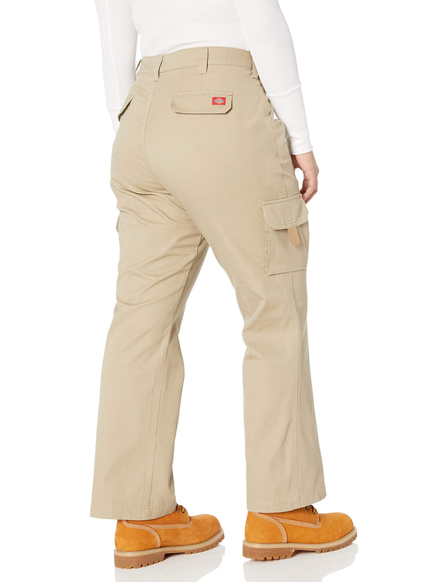 Dickies Women's Plus-Size Relaxed Cargo Pant, Rinsed Desert Sand, 20