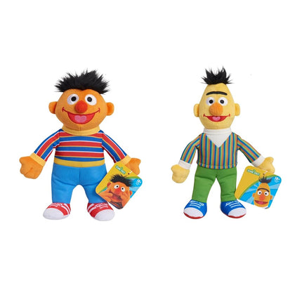 Amigos de Barrio Sésamo: Juego de 2 peluches sostenibles de Bert y Ernie de 20 cm, juguetes para niños con licencia oficial a partir de 18 meses, regalos y obsequios de Just Play.