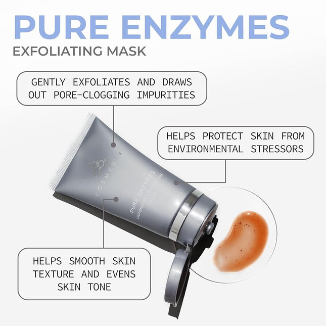 CosMedix Pure Enzymes Cranberry Exfoliating Mask for Unisex - 2 oz, 312.98 Grams