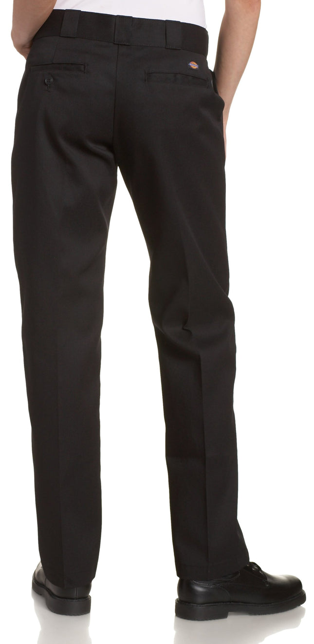 Dickies Women's Original Work Pant with Wrinkle and Stain Resistance, Black, 6 Regular