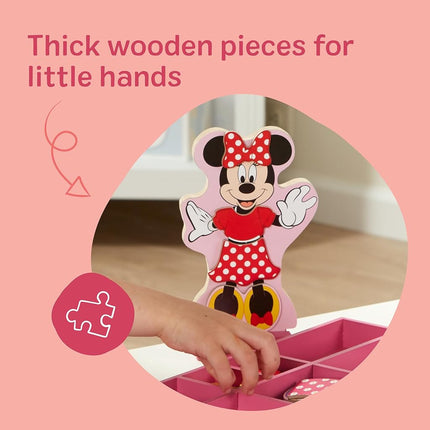 Melissa & Doug Disney Minnie Mouse and Daisy Duck Magnetic Dress-Up Wooden Doll Pretend Play Set (40+ pcs)