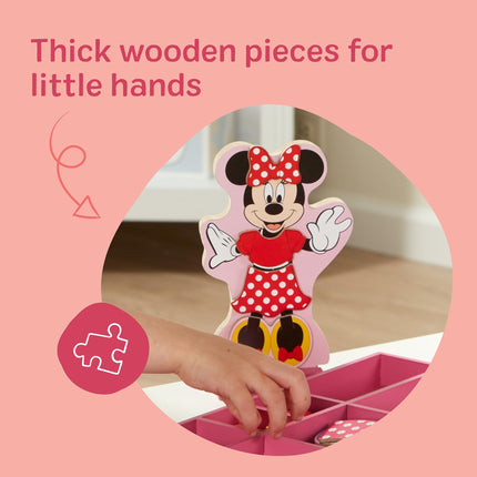 Melissa & Doug Disney Minnie Mouse and Daisy Duck Magnetic Dress-Up Wooden Doll Pretend Play Set (40+ pcs)