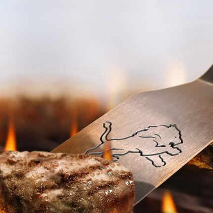 YouTheFan NFL Detroit Lions – Kit barbecue 3 pièces Spirit Series, acier inoxydable, 55,8 cm x 22,8 cm