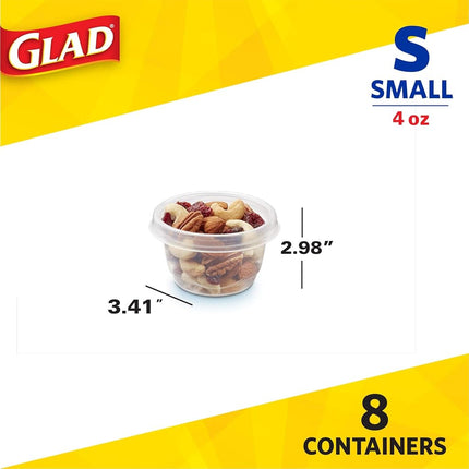 GladWare Mini Redondo - 8 unidades