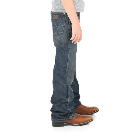 Wrangler Boys' Retro Relaxed Fit Boot Cut Jean, Layton, 7