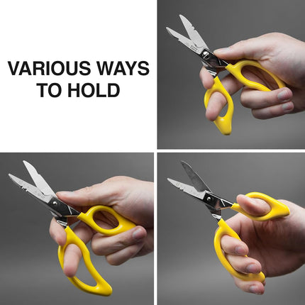 All-Purpose Electrician's Scissors Klein Tools 26001, Yellow