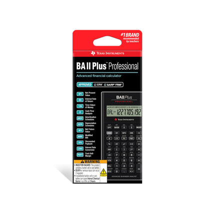 Calculadora profesional Texas Instruments BA II Plus