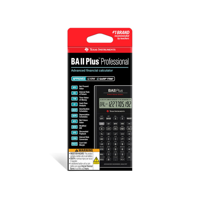 Texas Instruments BA II Plus Professional Calculator