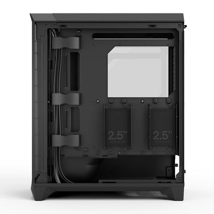 Fractal Design Meshify 3 Black Tempered Glass Light Tint - High Airflow PC Gaming Case - Mesh Front Panel - Three Momentum 14 Fans Included - Clean Interior