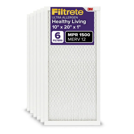Filtrete 10x20x1 Air Filter, MPR 1500, MERV 12, He