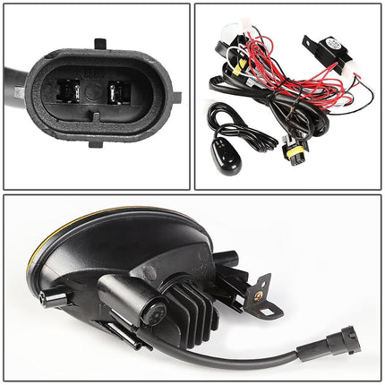DNA MOTORING FL-ZTL-255-AM Front Bumper Fog Light Driver & Passenger Side Enhance visibility [Compatible with 09-13 Honda Civic / 08-11 Accord / 14-17 Odyssey]