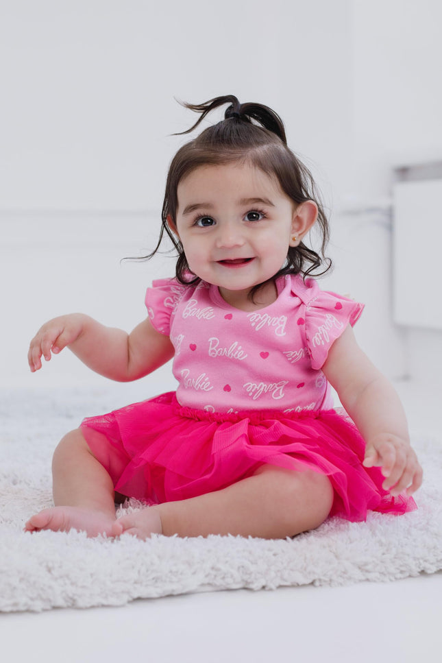 Tutú de Barbie bebé para recién nacida, rosa, 0-18 meses